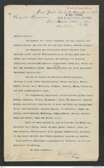 k.k. naturhistorisches Hofmuseum, Intendanzakten 1885-1896 (Hauer), Aktenzahl Z.169/1893, Seite 1